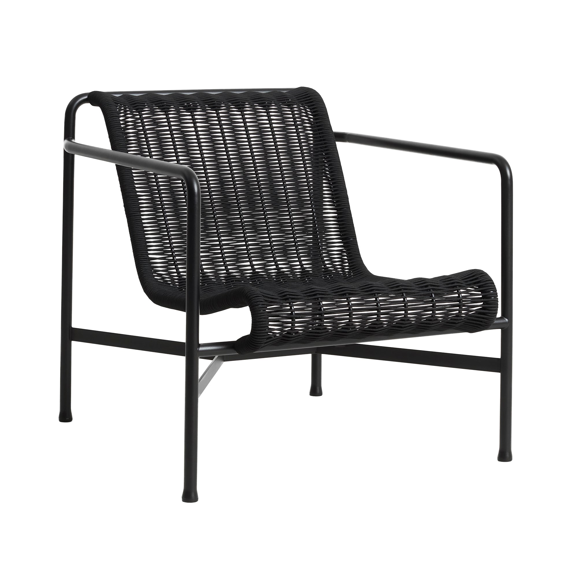 HAY - Palissade Cord Lounge Chair Low | anthrazit