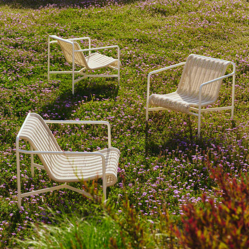 HAY - Palissade Cord Lounge Chair Low | cremeweiß