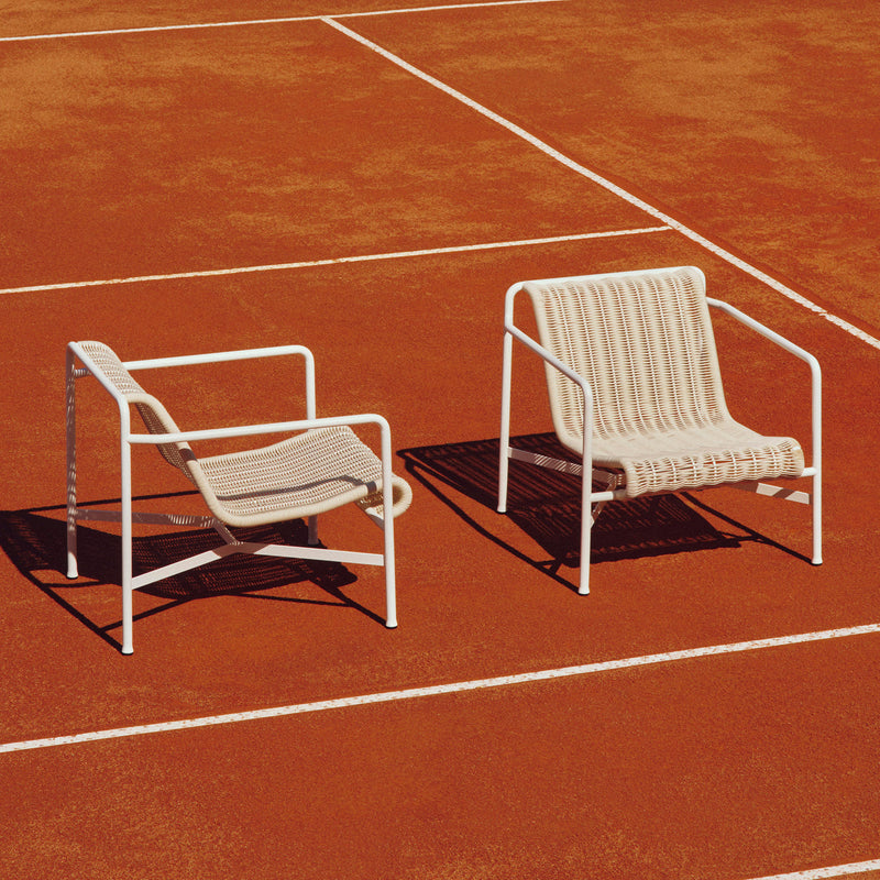HAY - Palissade Cord Lounge Chair Low | cremeweiß