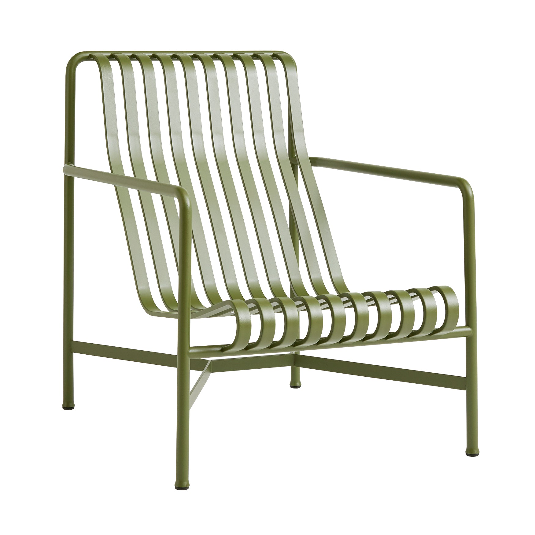 HAY - Palissade Lounge Chair High | Single / olive
