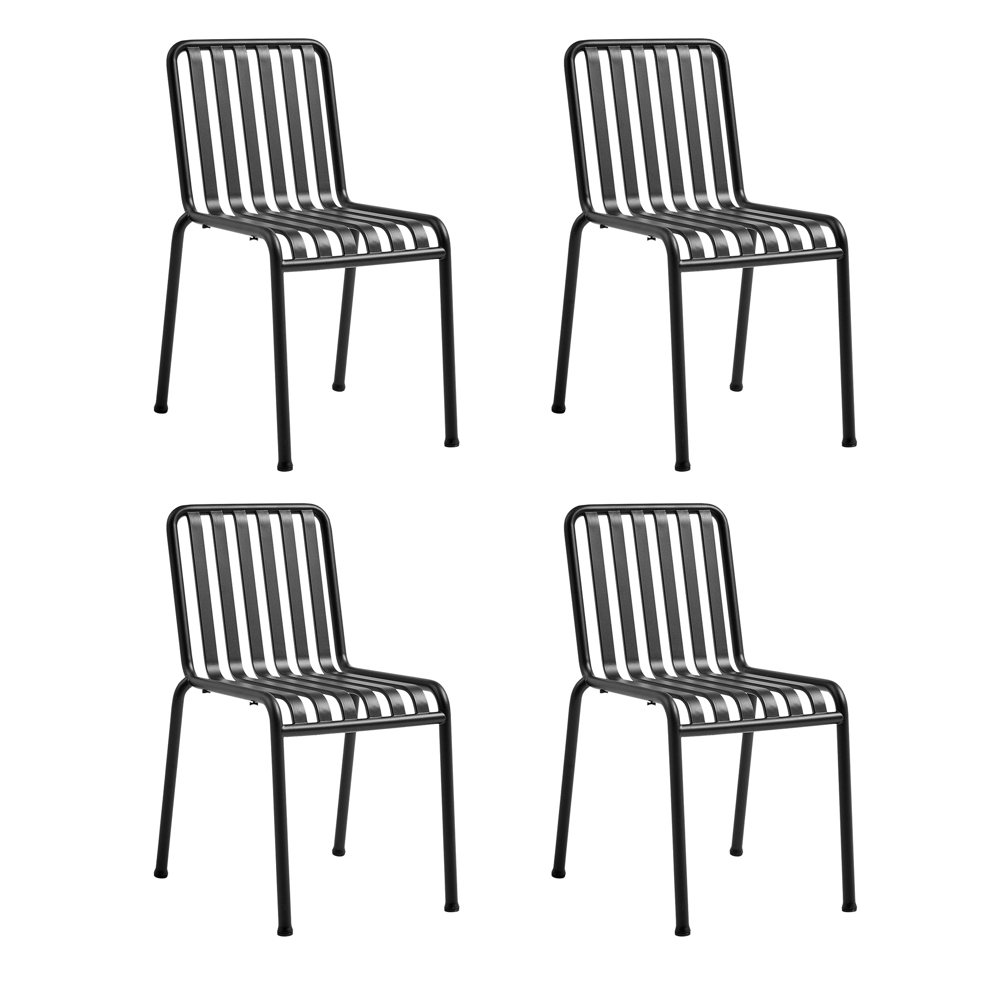 HAY - Palissade Stuhl (4er-Set) | anthrazit