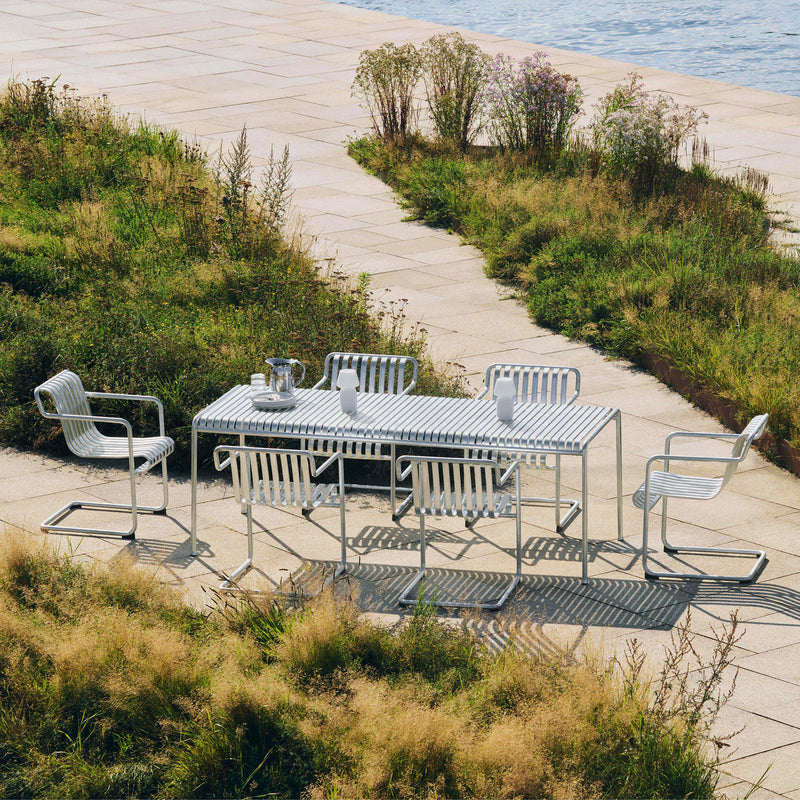 HAY - Palissade Tisch + 4x Dining Armchair