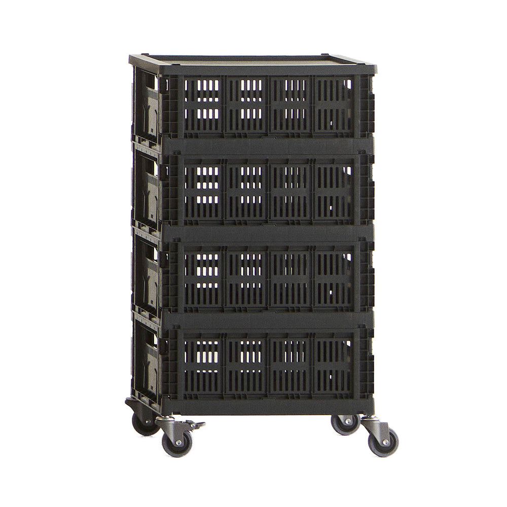 HAY- Colour Crate Rollcontainer | charcoal