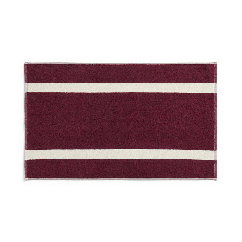 HAY - Stripe Badematte | burgundy
