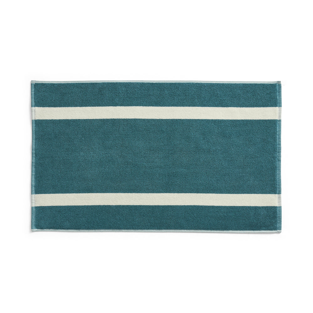 HAY - Stripe Badematte | petrol blue