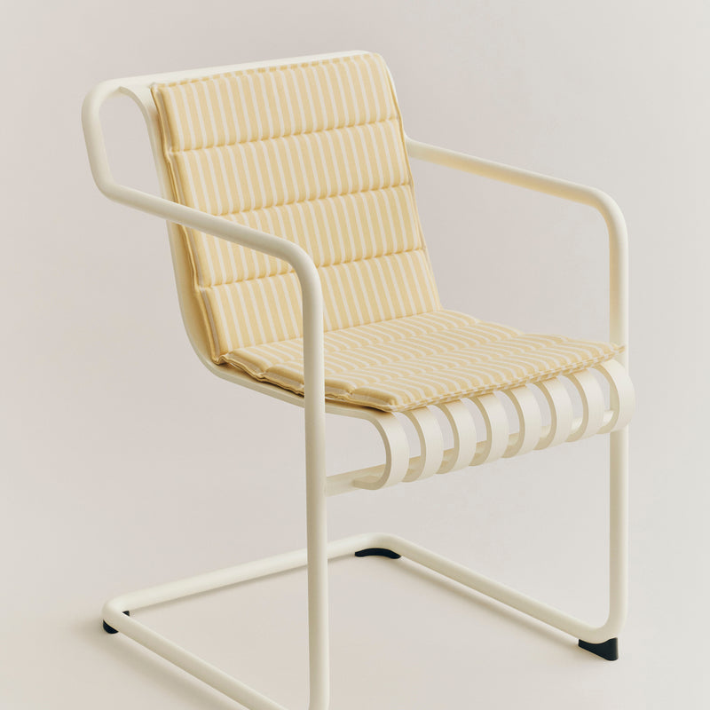 HAY - Terrazza Faltbares Sitzkissen | yellow bold stripe