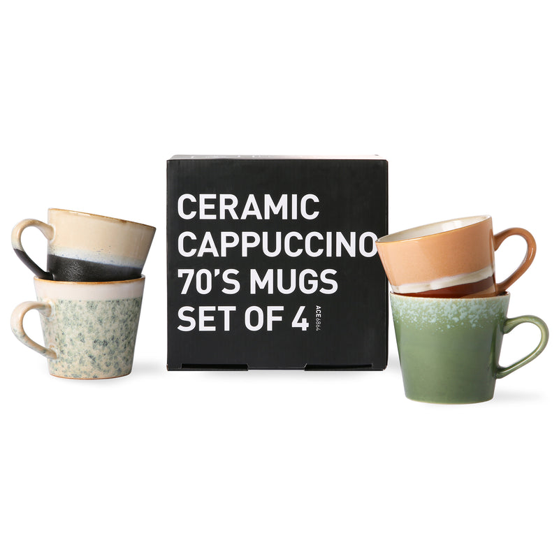 HKliving - 70's Cappuccino Tassen