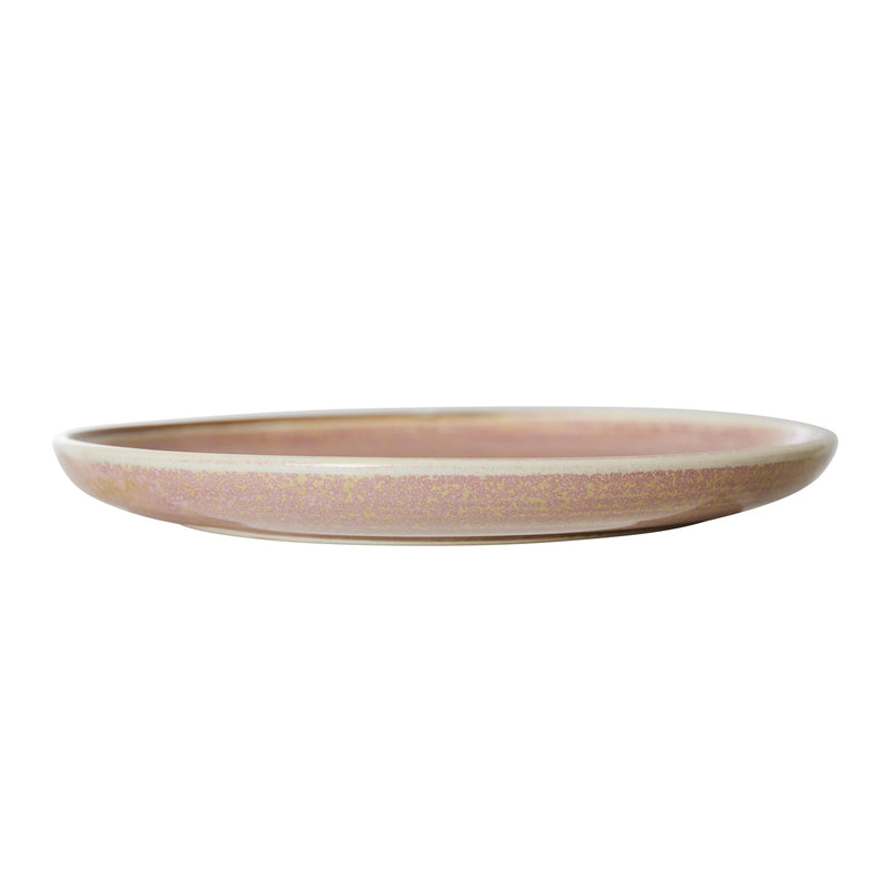 HKliving - Chef Ceramics Teller (4er-Set) | Ø 20 cm / rustic pink