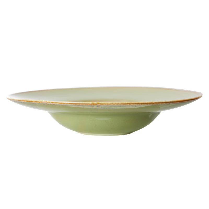 HKliving - Chef Ceramics Pasta Teller (2er-Set) | moss grün