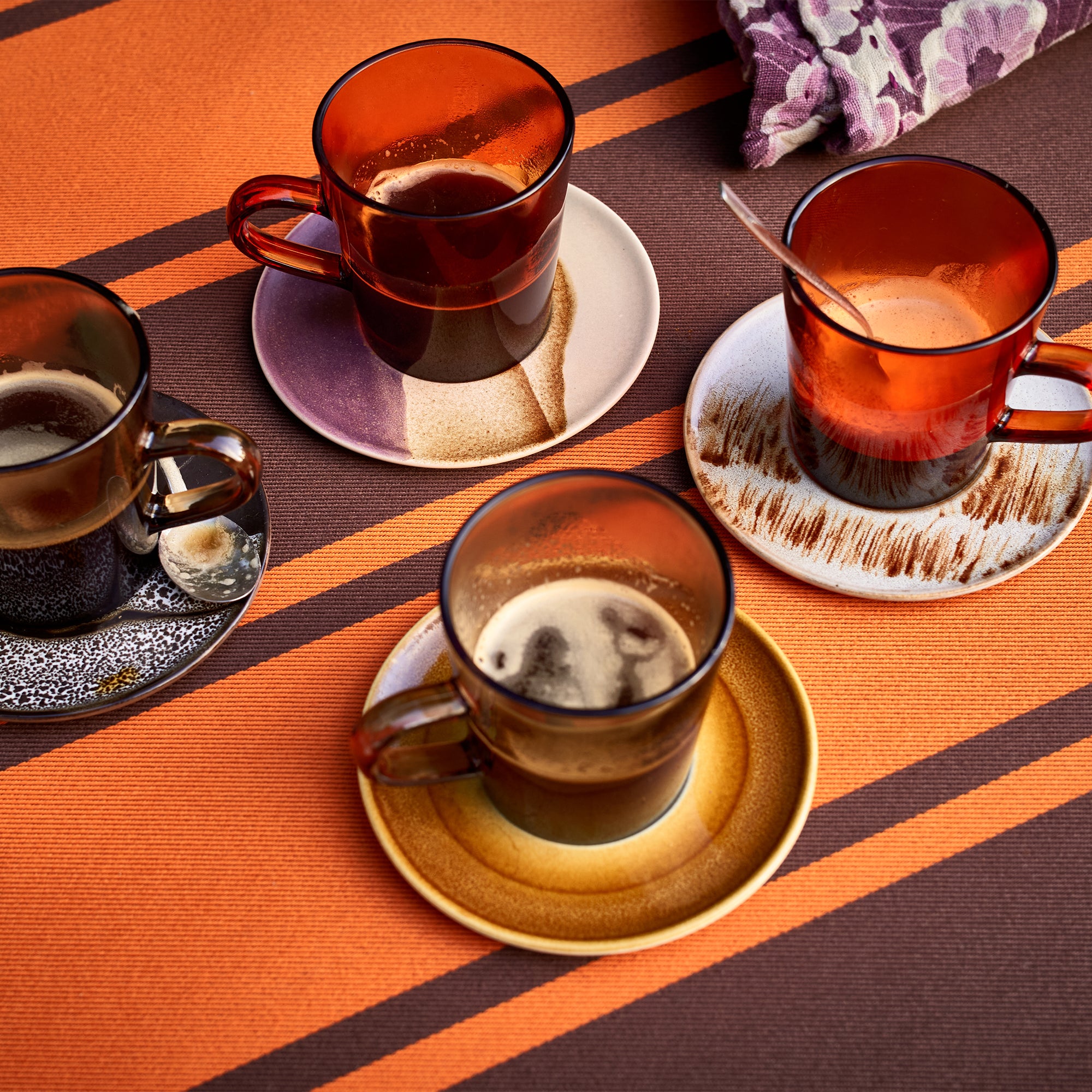 HKliving - 70's Big Sur Untertassen