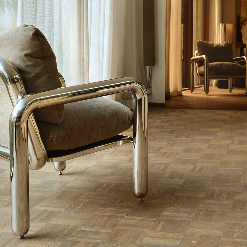 HKliving - Chrom- Loungesessel