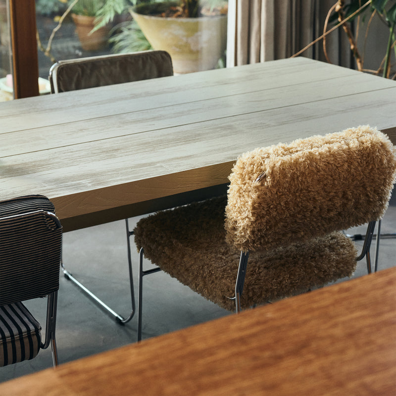 HKliving - Endless Esszimmerstuhl | poodle / golden