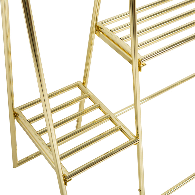 HKliving - Garderobe mit Kleiderbügeln und Garderobenhaken