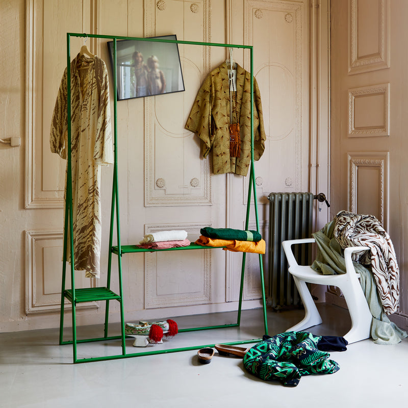 HKliving - Garderobe mit Kleiderbügeln und Garderobenhaken