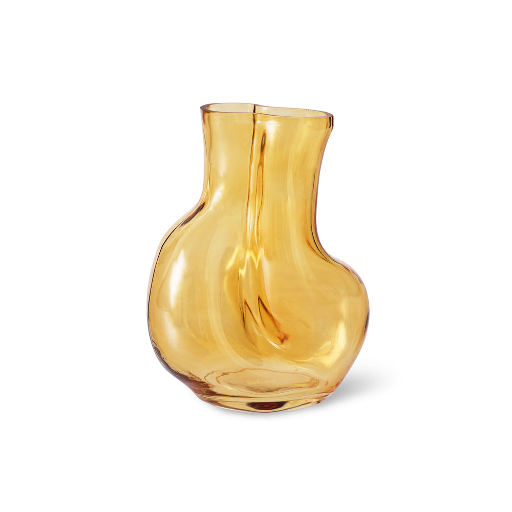 HKliving - Gleam Glasvase | regular / amber