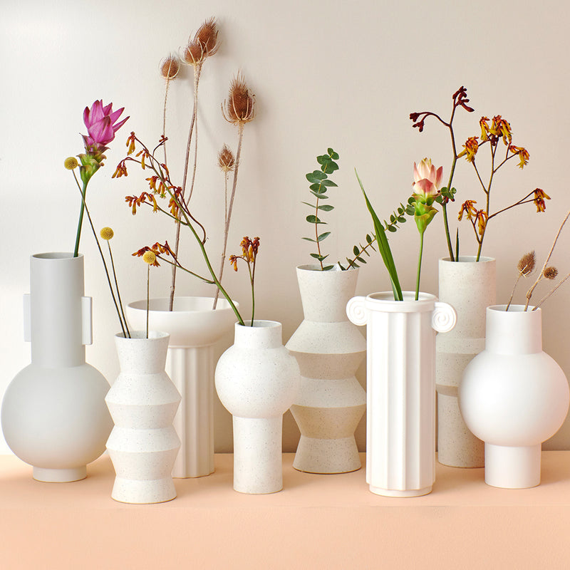 HKliving - Vase matt weiß