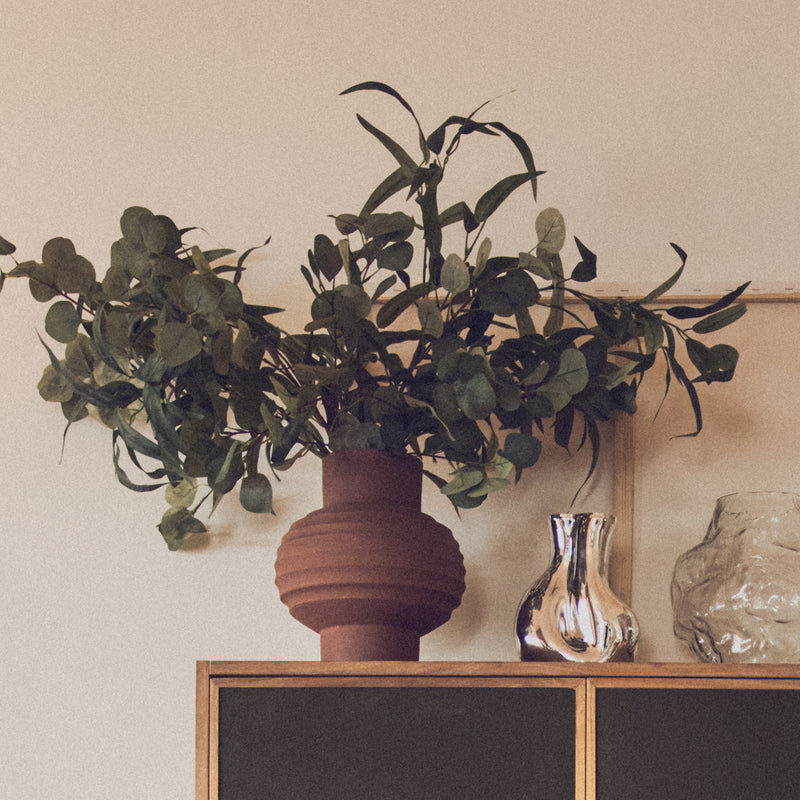 HKliving - Handcarved Terrakotta Vase