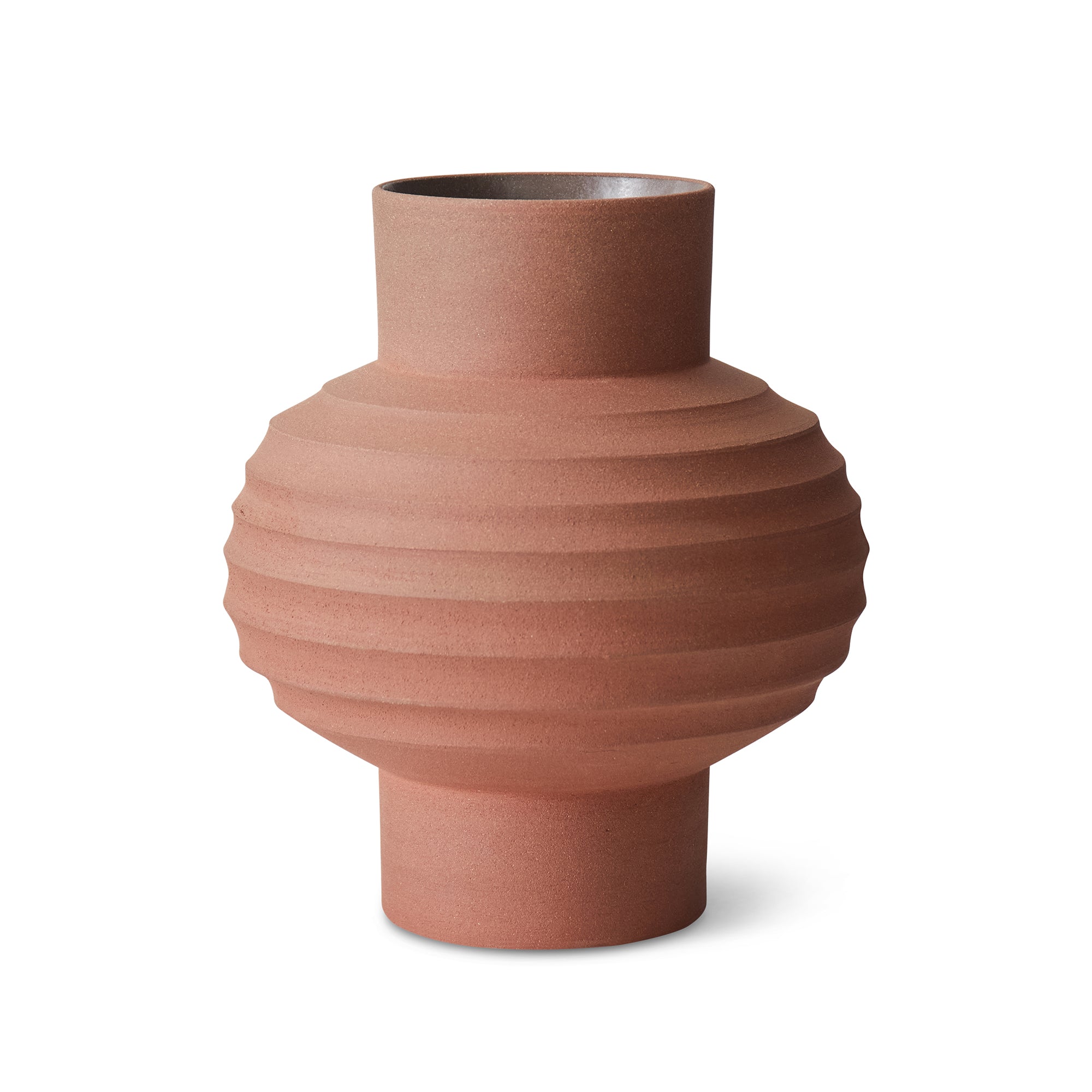 HKliving - Handcarved Terrakotta Vase | Bulb