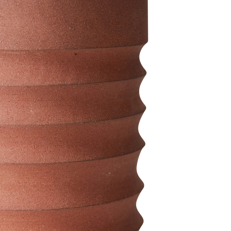 HKliving - Handcarved Terrakotta Vase