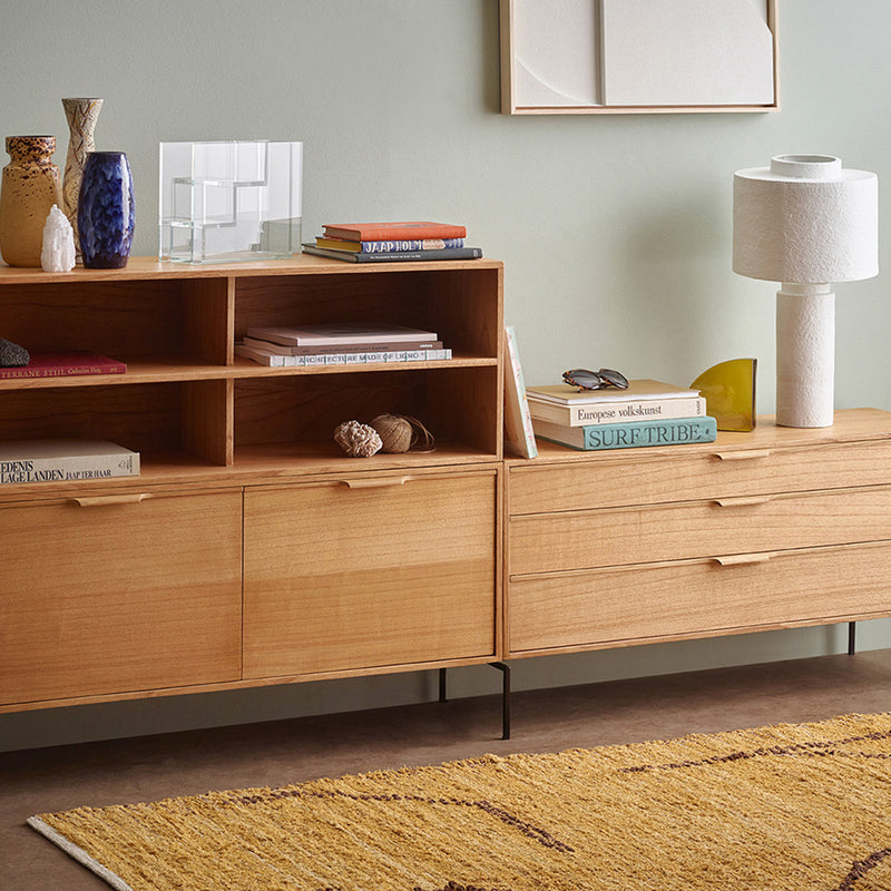 HKliving - Handgewebter Teppich Baumwolle