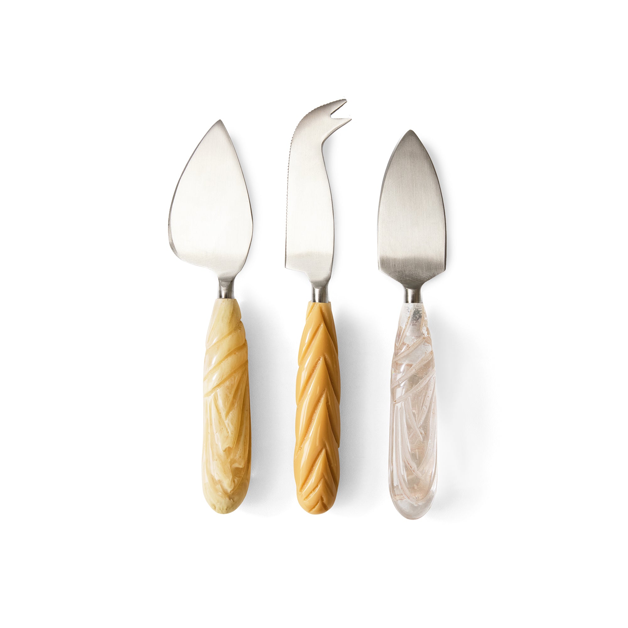 HKliving - Käsemesser-Set | cream