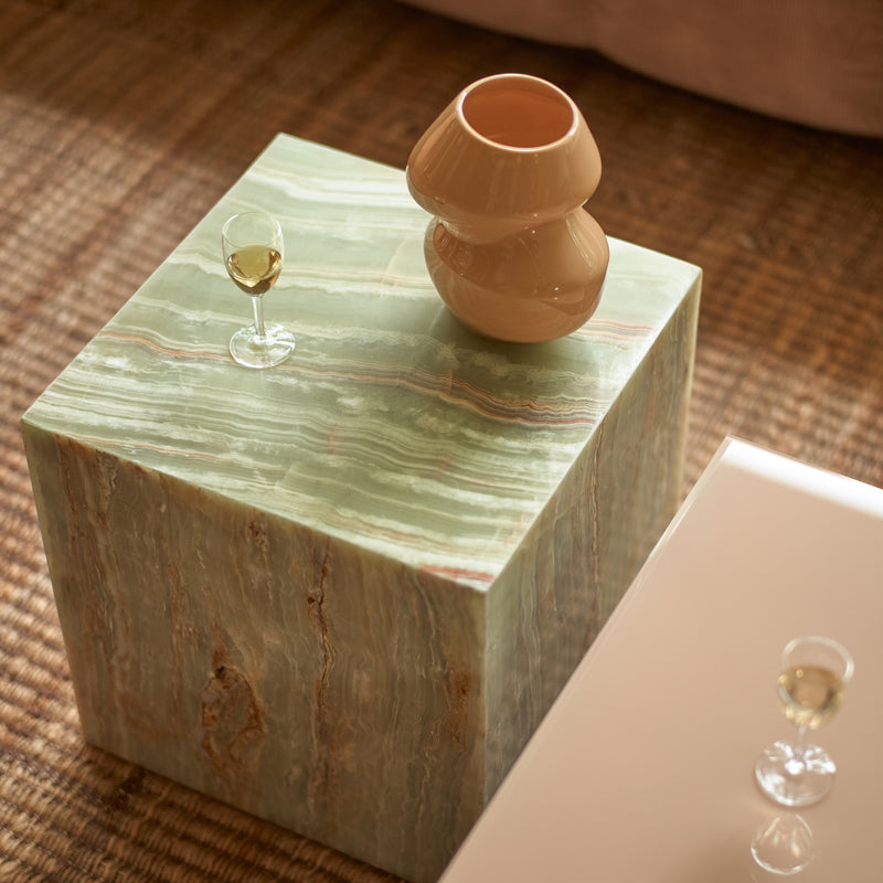 HKliving - Marble Block Table