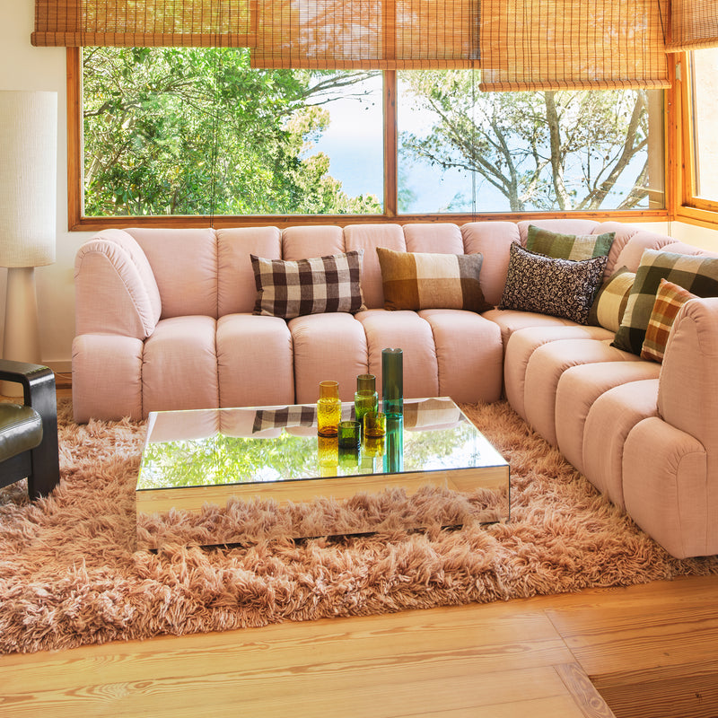 HKliving - Mirror Couchtisch | 90 x 90 cm / block