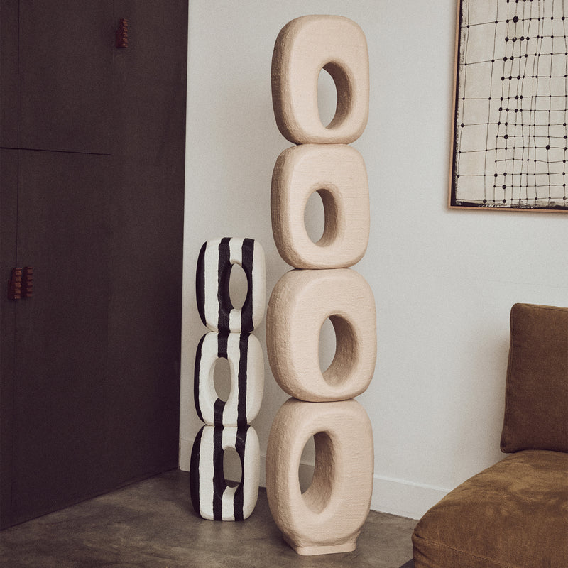 HKliving - Monochrome Art Skulptur