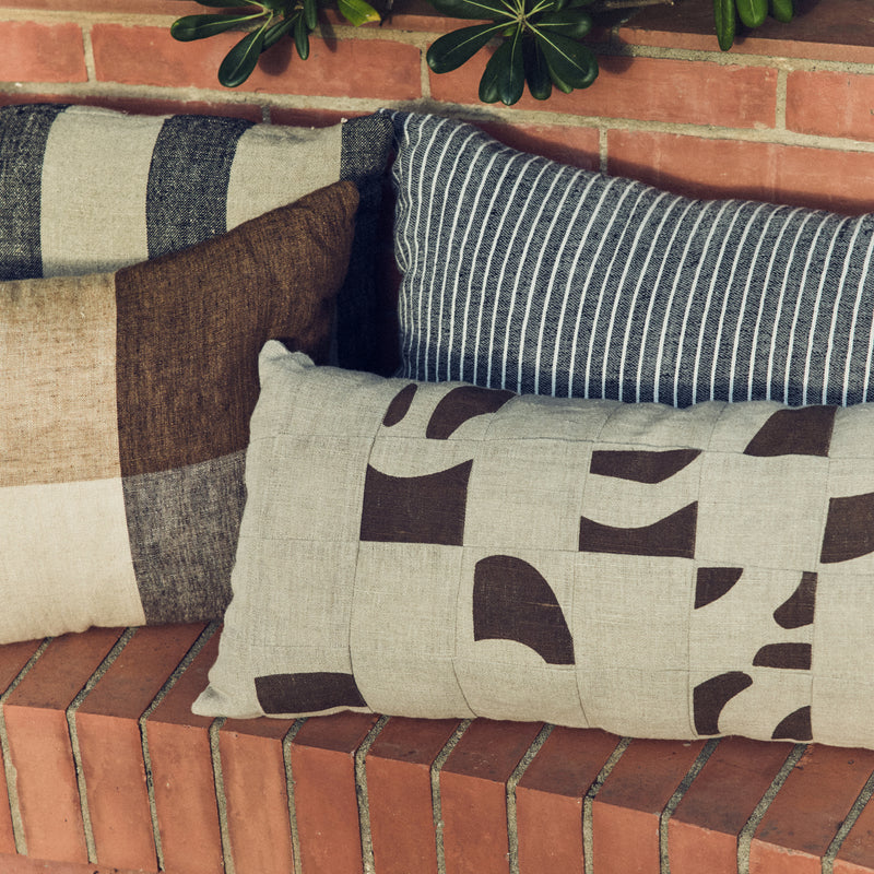 HKliving - Natural Patched Kissen | 