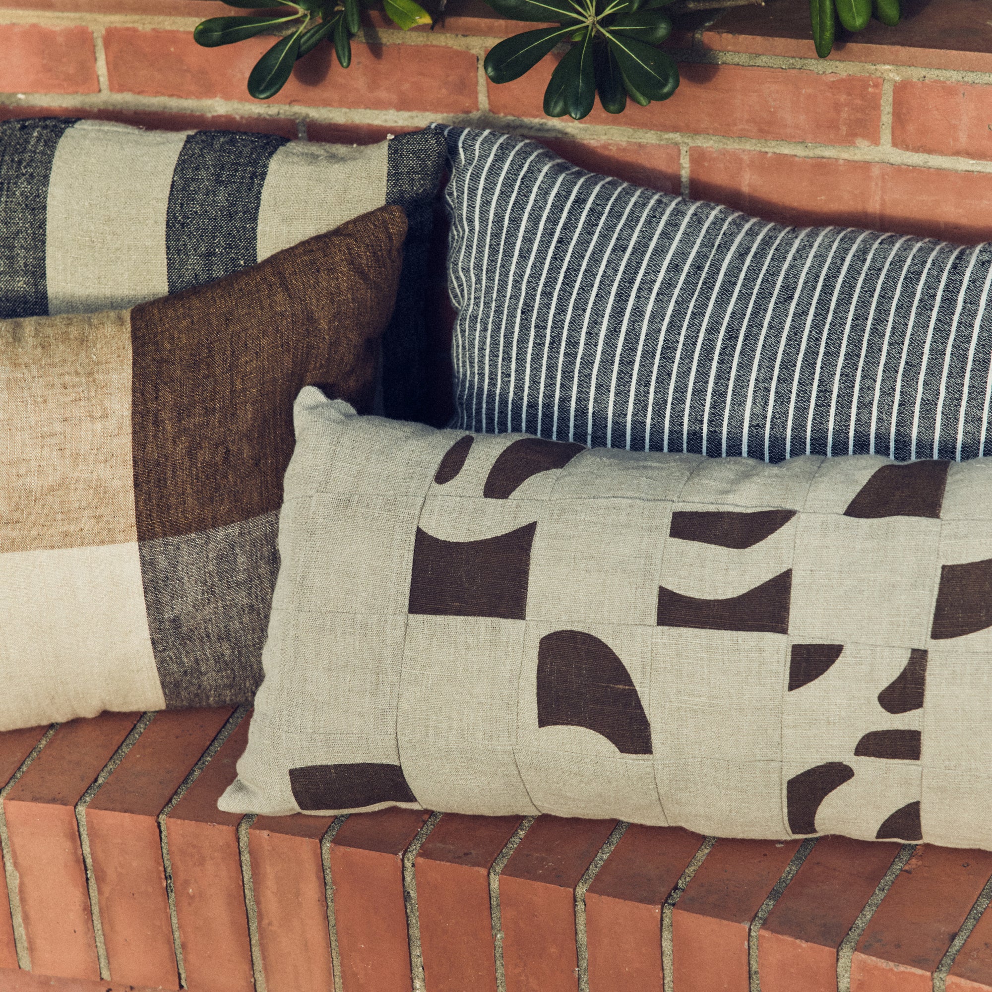 HKliving - Natural Patched Kissen | 