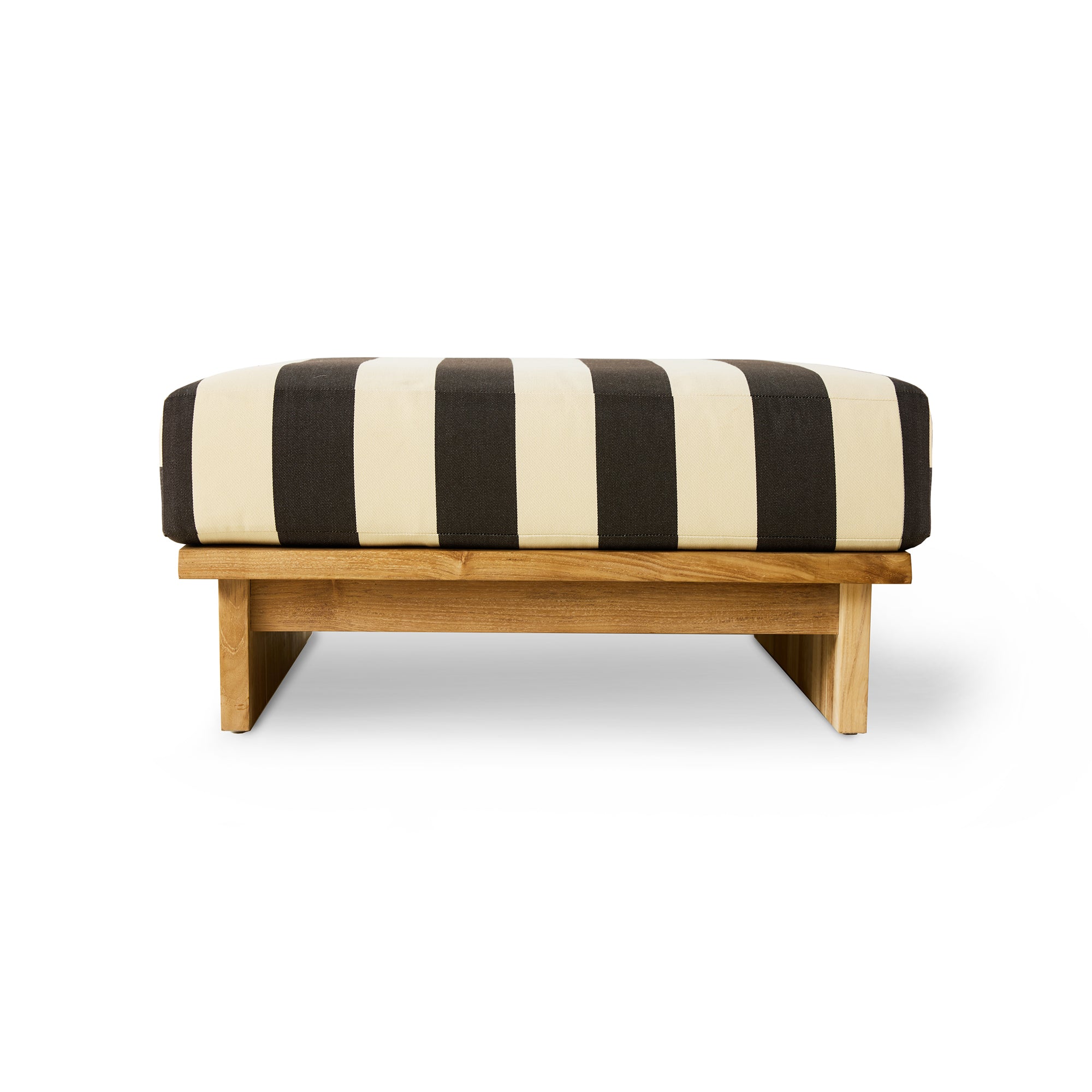 HKliving - Outdoor Hocker Teak | stracciatella