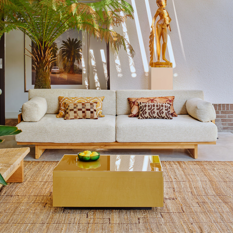 HKliving - Outdoor Teak Lounge-Sofa