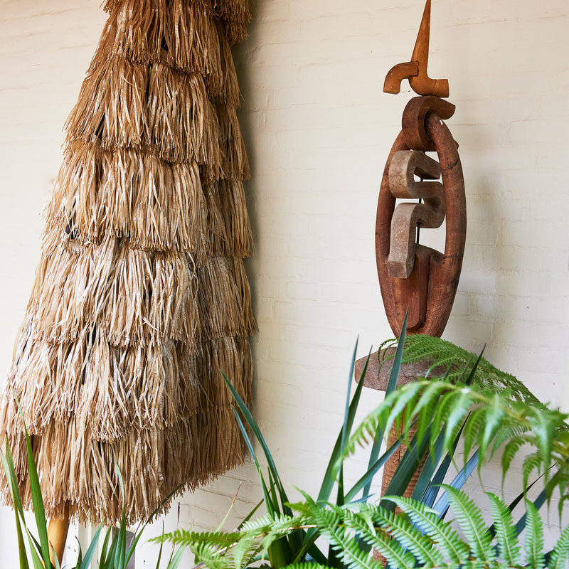 HKliving - Raffia Terrassenschirm