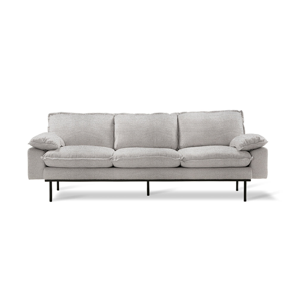 HKliving - Retro Sofa 3-Sitzer | hellgrau