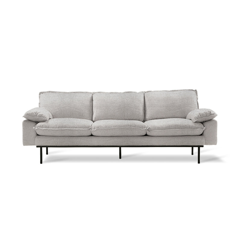 HKliving - Retro Sofa | 3-Sitzer / hellgrau