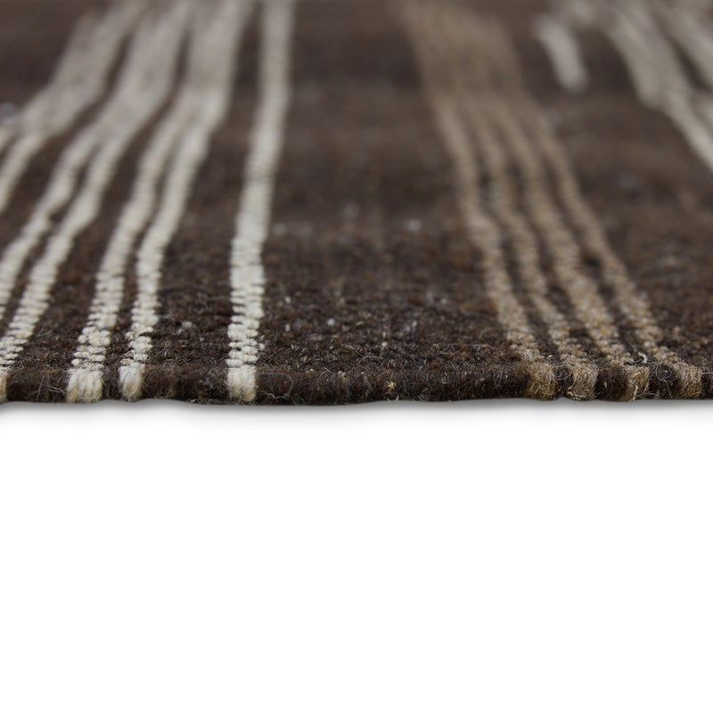 HKliving - Striped Kelim Wollteppich