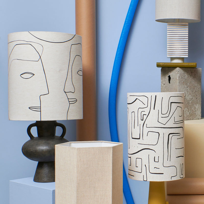 HKliving - Printed Faces Lampenschirm