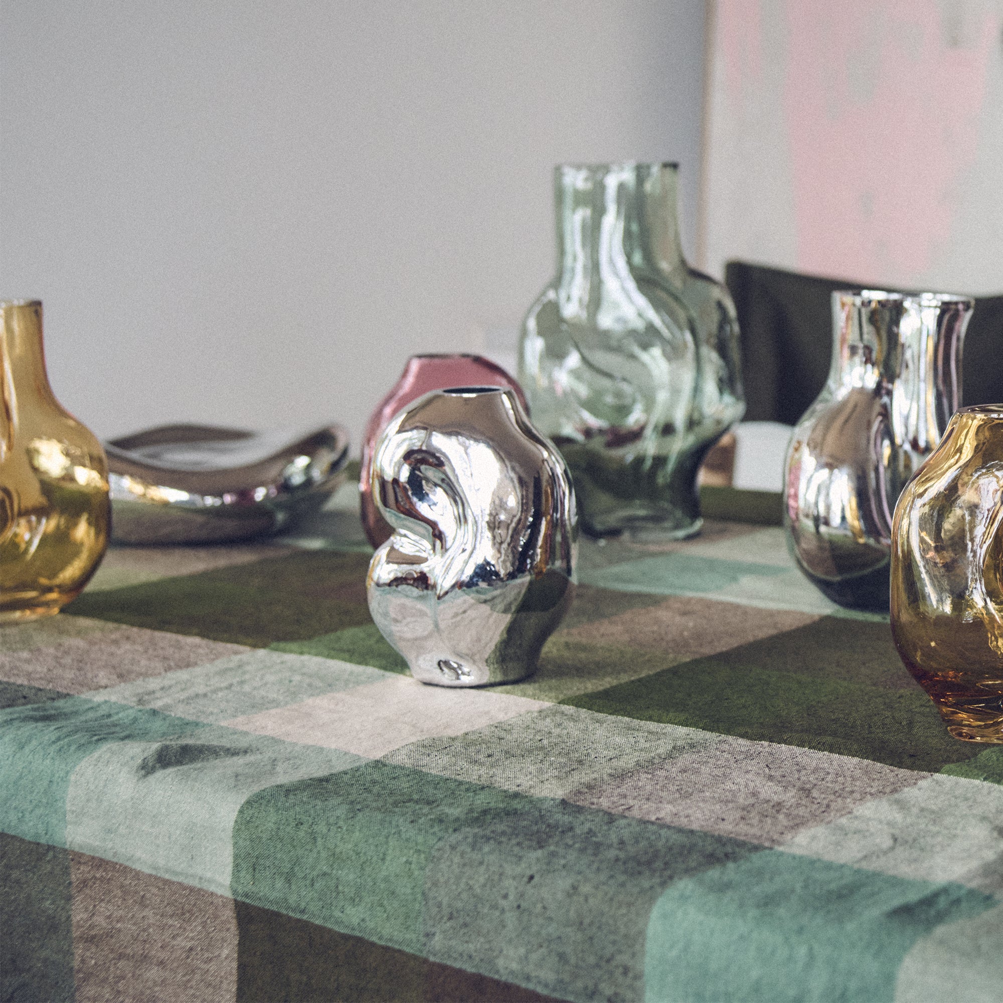 HKliving - Vida Check Tischdecke