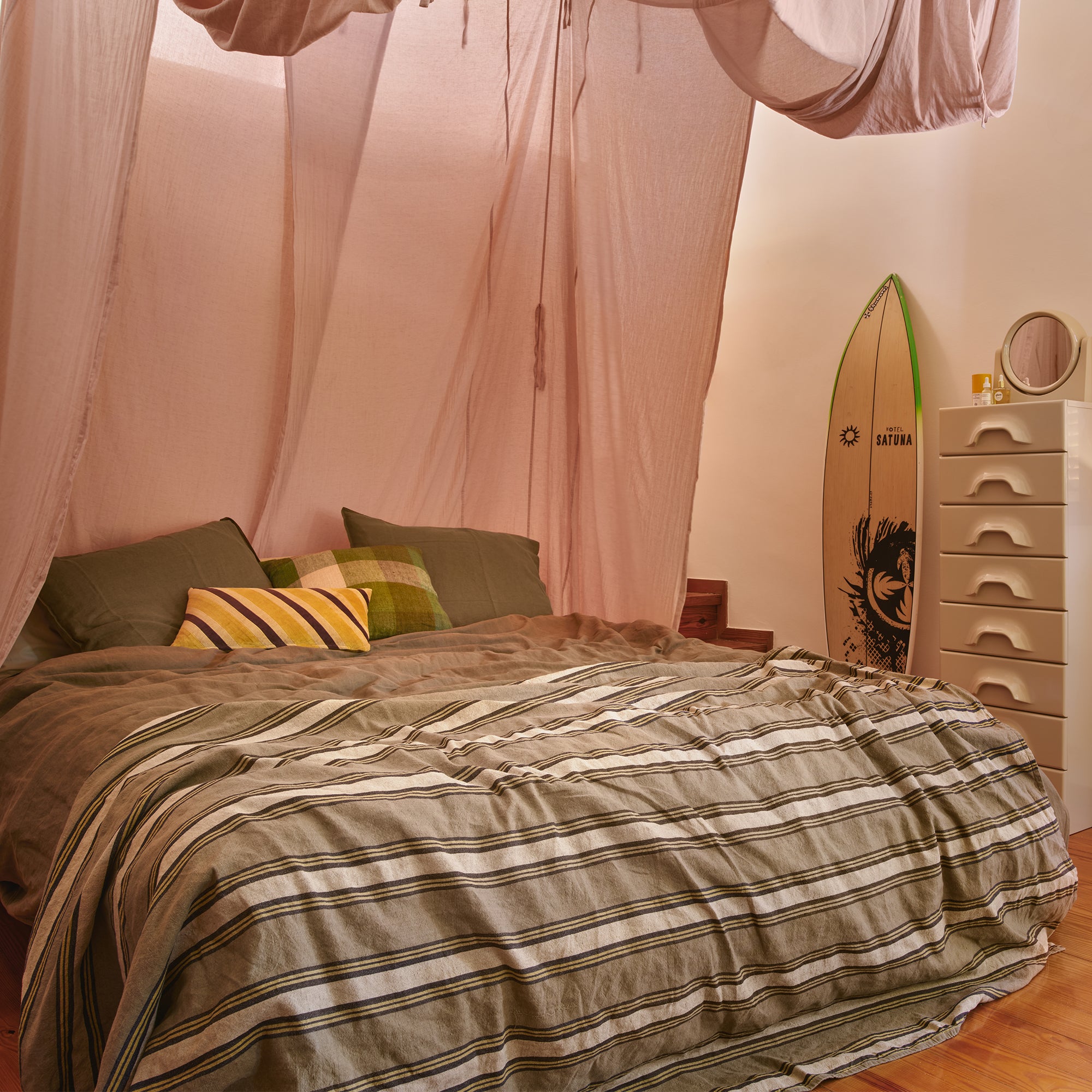 HKliving - Vida Tagesdecke | sand