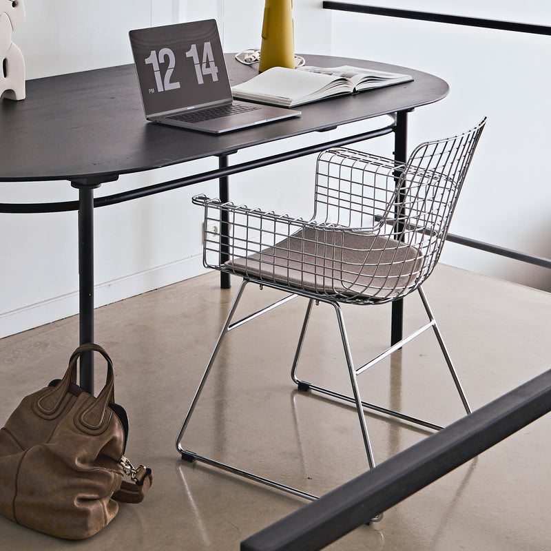 HKliving - Wire Arm Chair | chrome