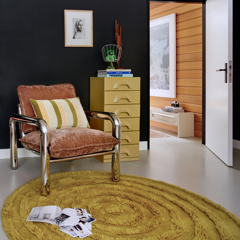 HKliving - Wollteppich rund