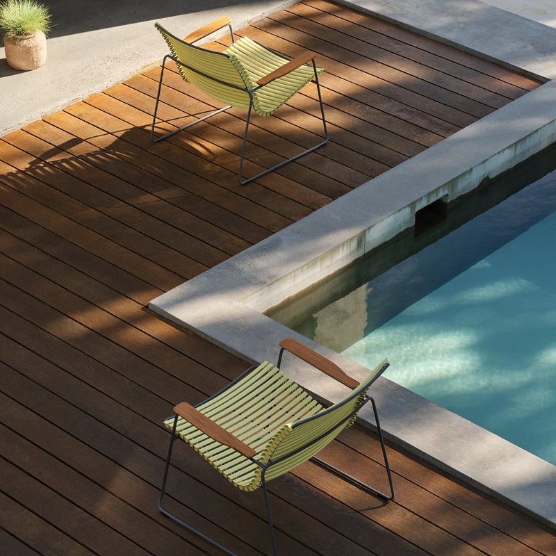 HOUE - CLICK Roomy Outdoor Lounge Chair | lemon zest