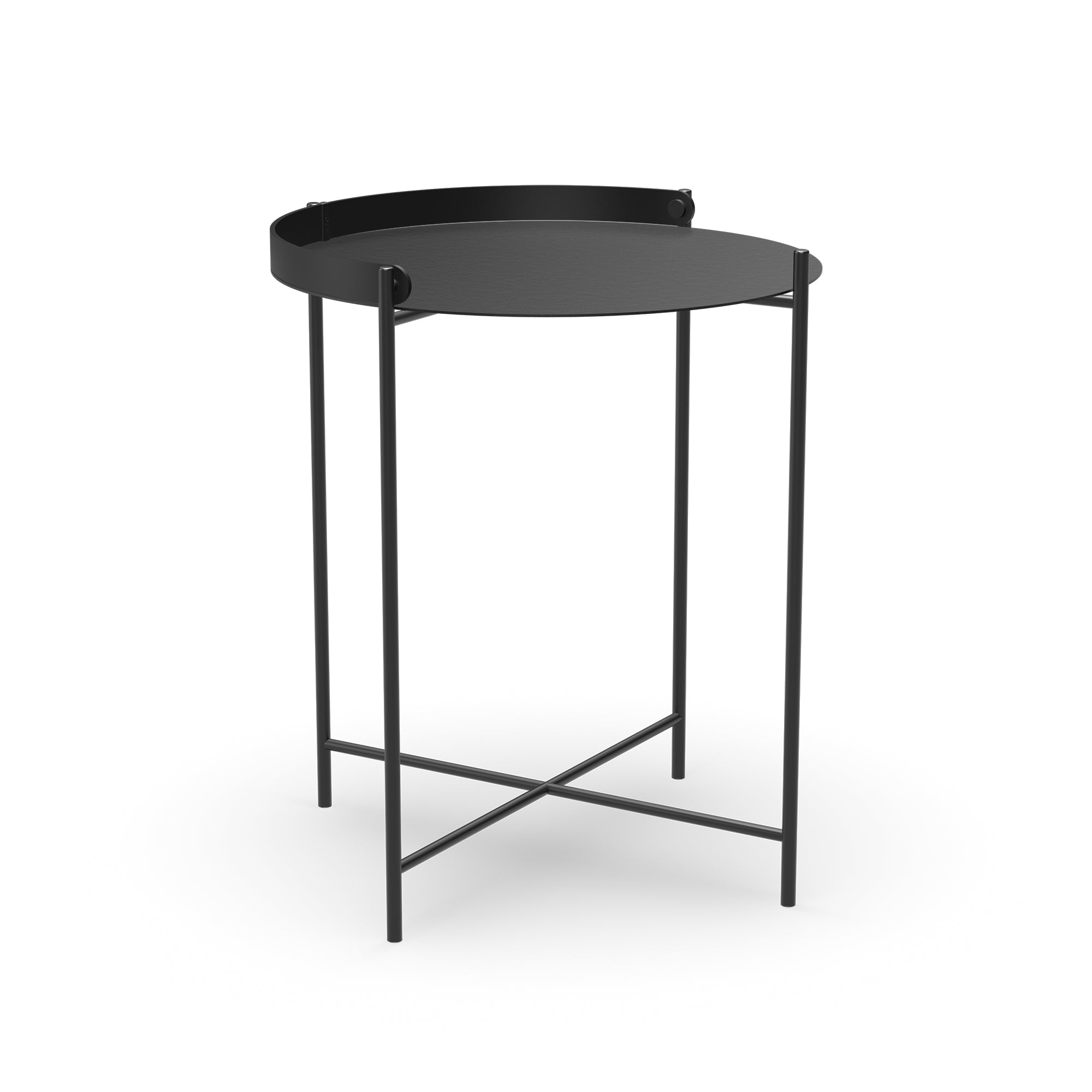 HOUE - EDGE Beistelltisch | Ø 46 cm / schwarz