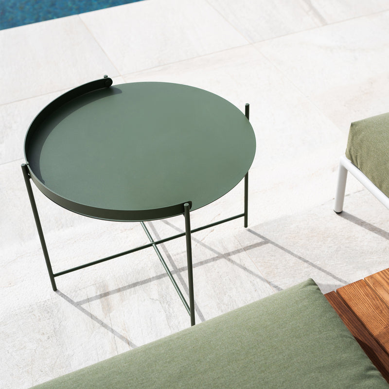 HOUE - EDGE Beistelltisch | Ø 62 cm / olivgrün
