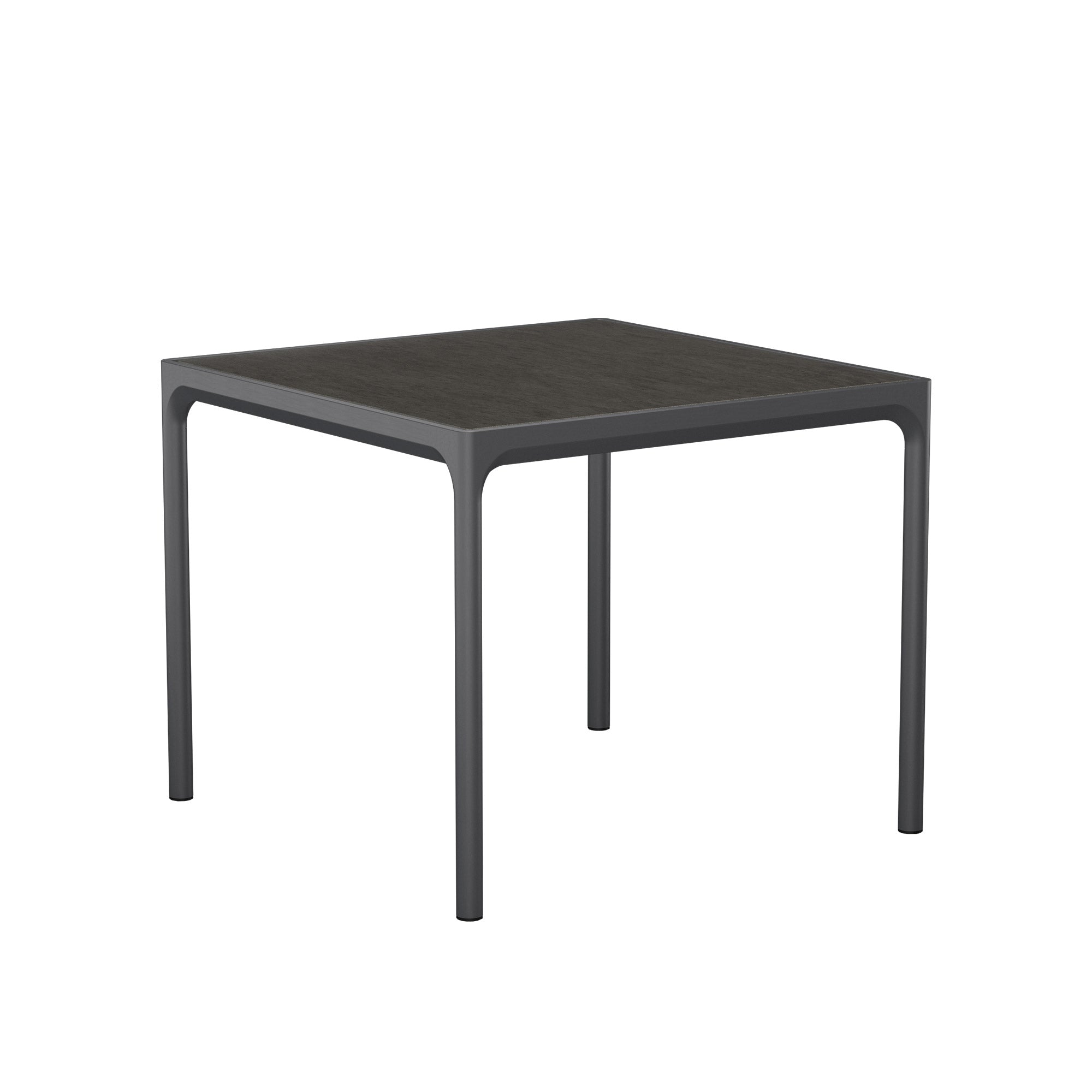 HOUE - FOUR Outdoor Tisch | 90 x 90 cm / dunkelgrau/graphit