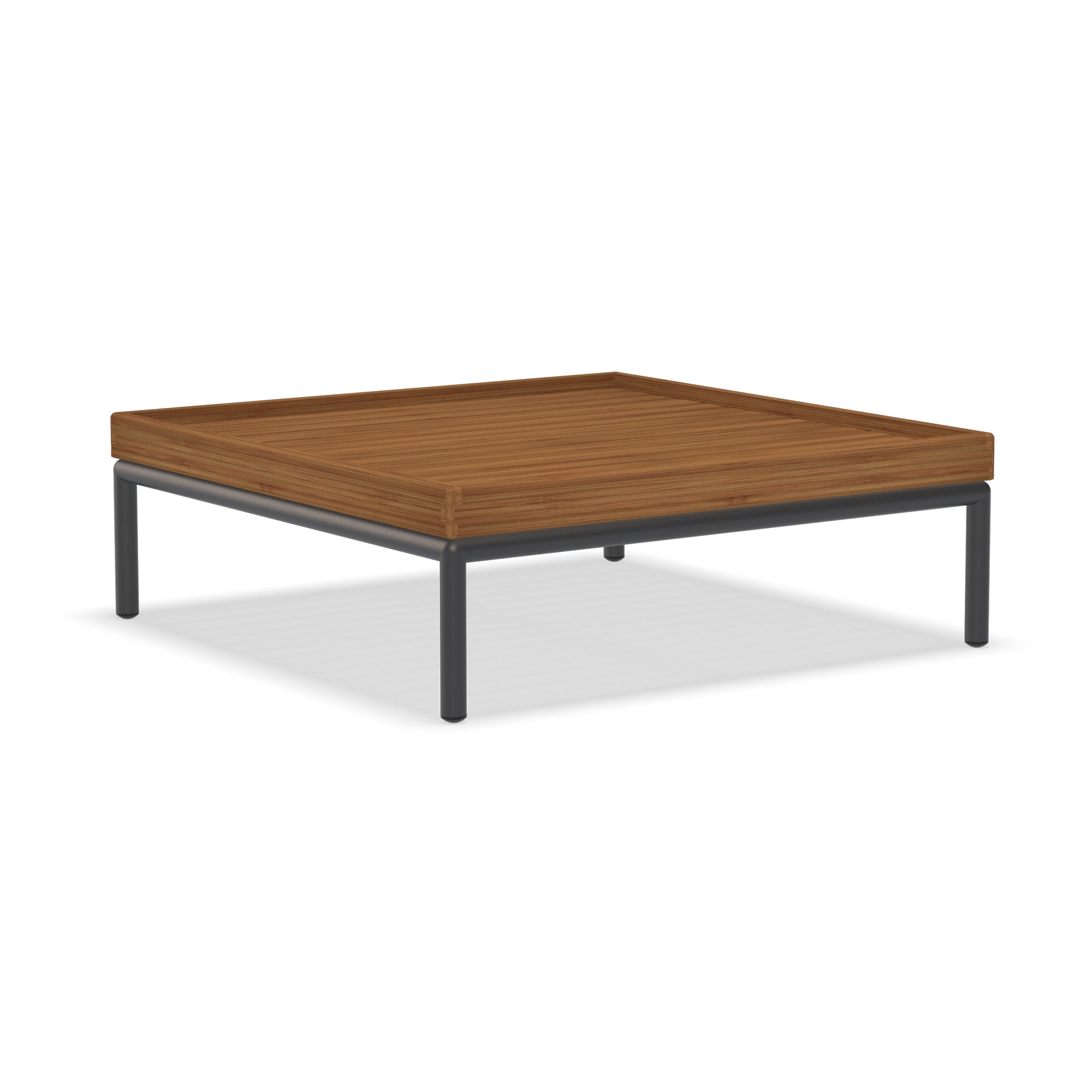 HOUE - LEVEL-LEVEL 2 Outdoor Couchtisch | Bambus/dunkelgrau