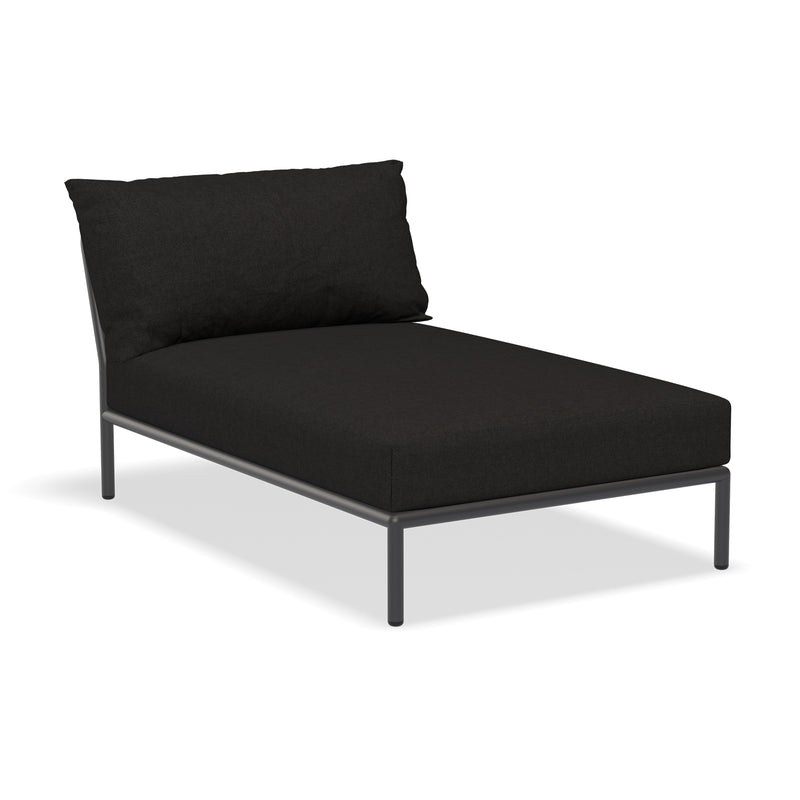 HOUE - Level 2 Chaise Longue | charcoal / dark grey