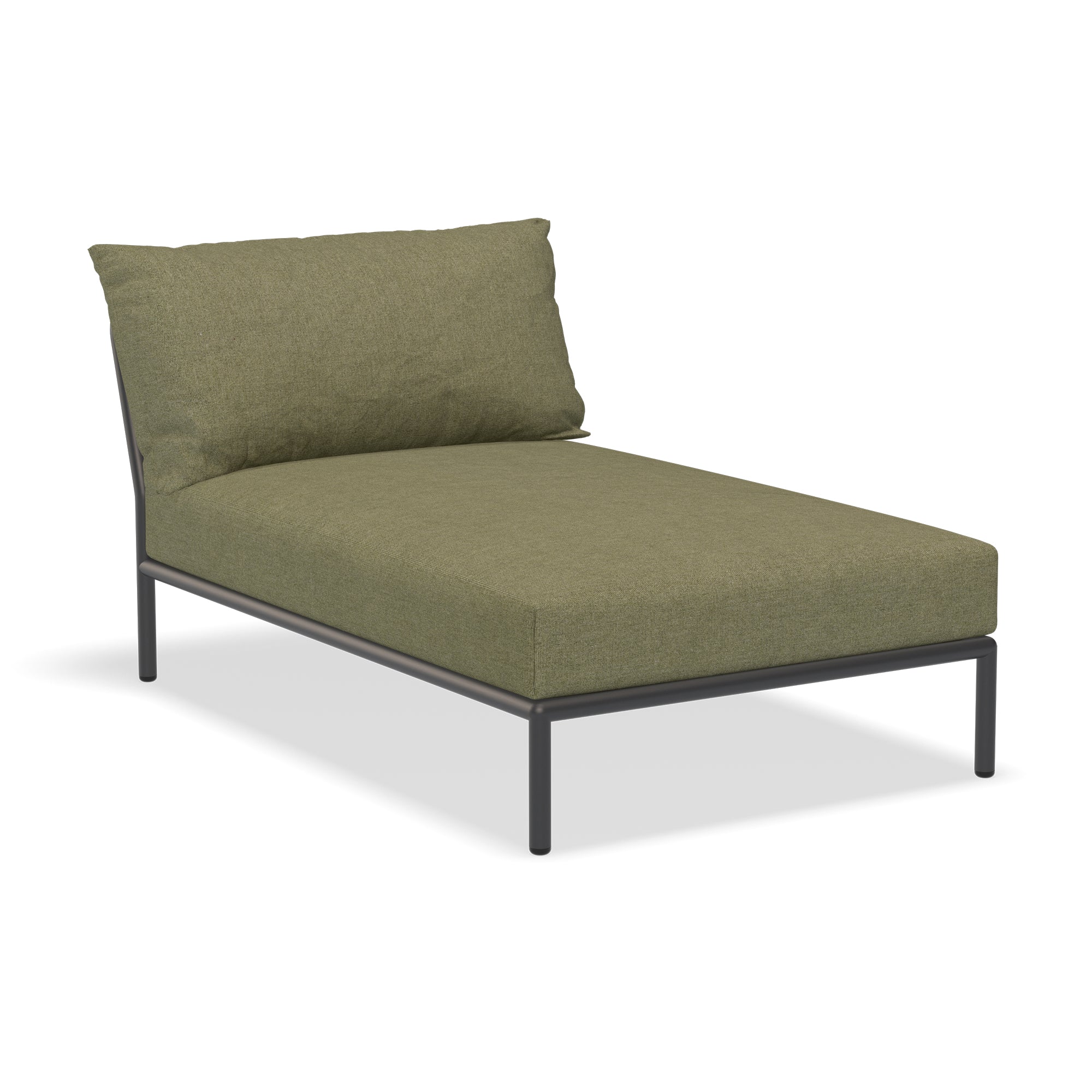 HOUE - Level 2 Chaise Longue | leaf / dark grey