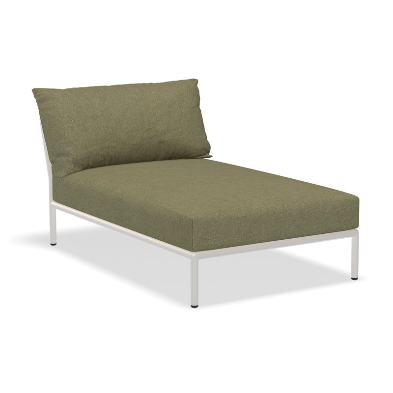 HOUE - Level 2 Chaise Longue | leaf / muted white
