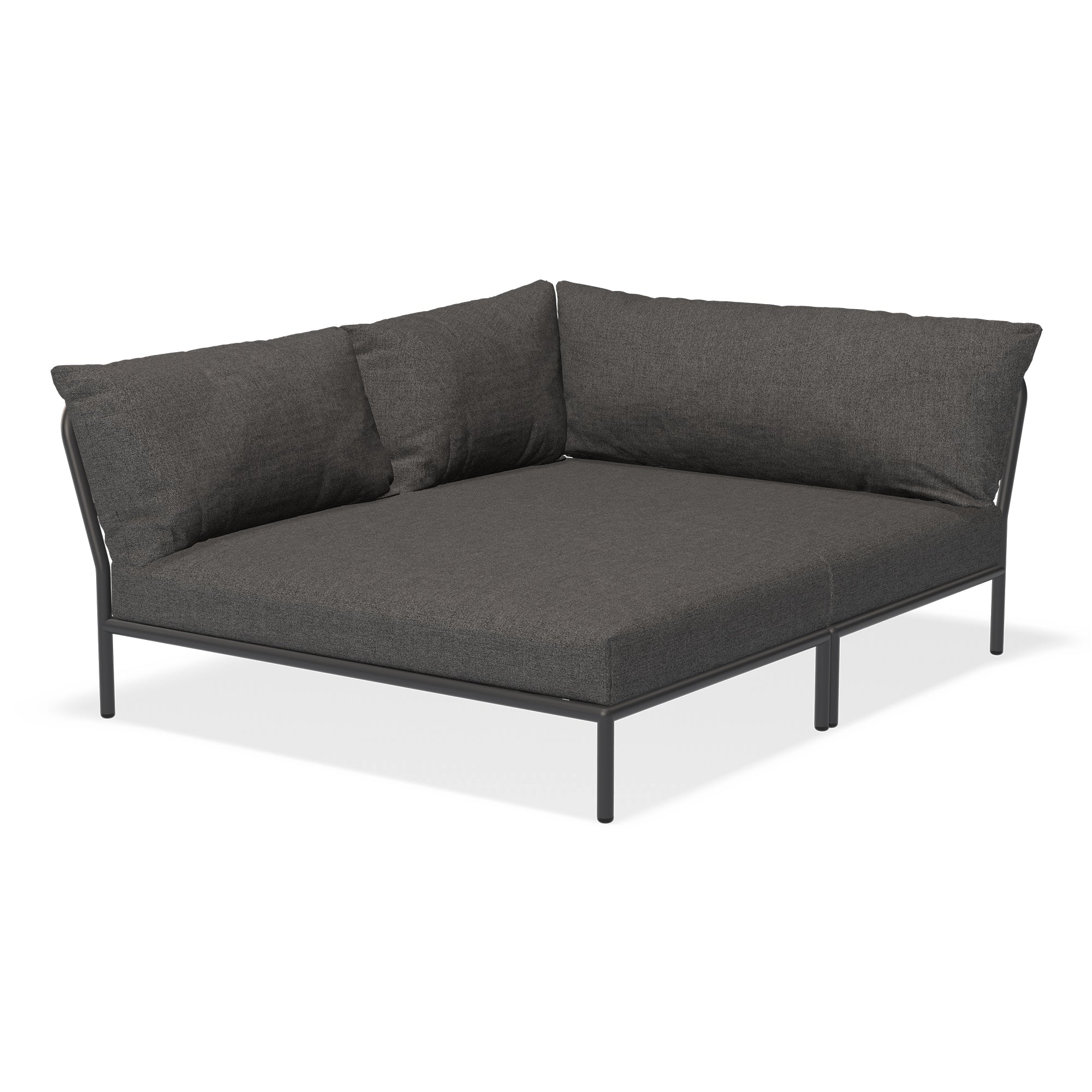HOUE - Level 2 Cozy Sofa | dark grey basic / links / dark grey